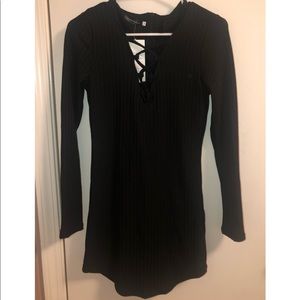 Black Crisscross Dress